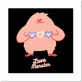 Love Monster Cute and Funny Valentine's Day Gift Posters and Art